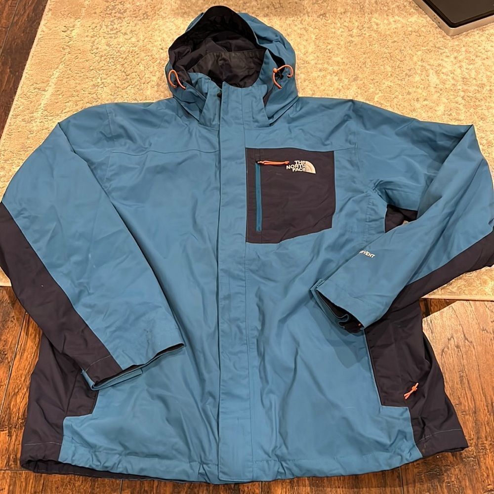 VTG 90s The North Face Hyvent Windbreaker Jacket Athletic Sportswear Size XL